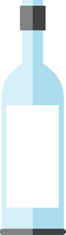 Big Blue Bottle Vector Illustration with Transparent Background - Download Free Stock Videos Pikwizard.com