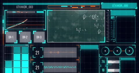 Advanced Interface with Technical Data and Mathematical Formulas
