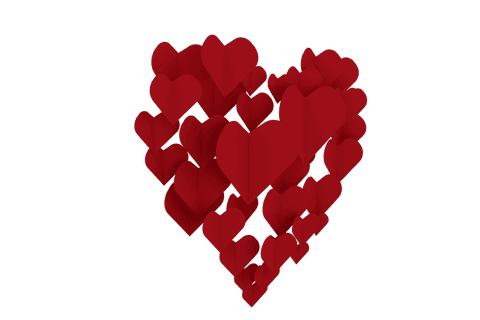 Cluster of Red Hearts on Transparent Background for Love Themes - Download Free Stock Videos Pikwizard.com
