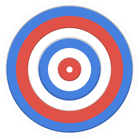 Colorful Transparent Bullseye Target Icon - Download Free Stock Videos Pikwizard.com