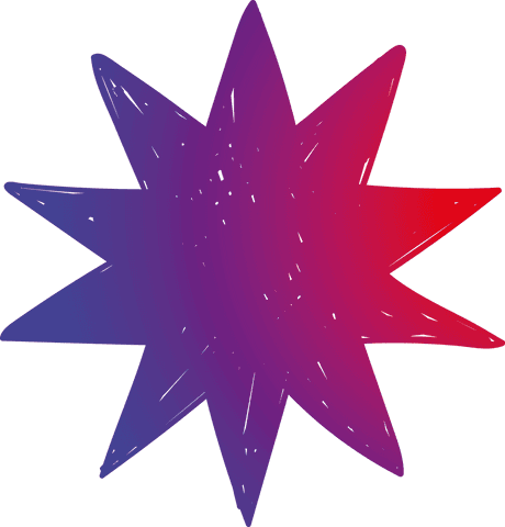 vibrant gradient star shape on transparent background - Download Free Stock Videos Pikwizard.com