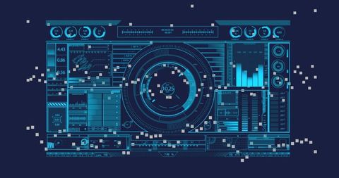 futuristic digital dashboard interface with analytics - Download Free Stock Images Pikwizard.com