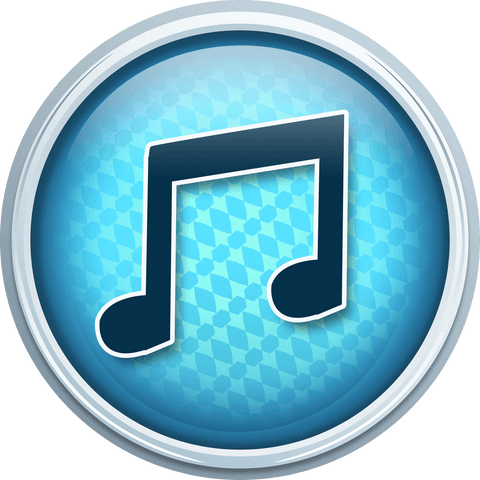 transparent music note icon with gradient blue background - Download Free Stock Videos Pikwizard.com