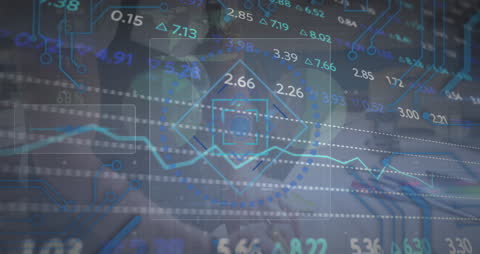 Data Processing Animation in Industrial Workshop