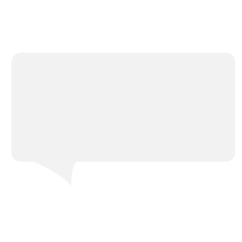 Transparent speech bubble isolated on white background