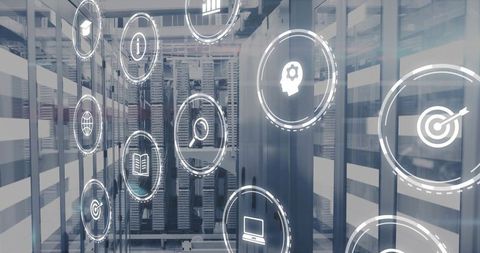 Stereo Imagine of Holographic Icons in Advanced Data Center