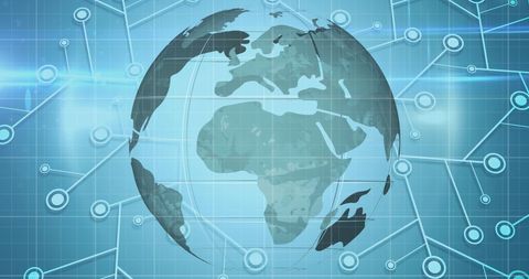 Global Connectivity and Technology Network - Download Free Stock Images Pikwizard.com