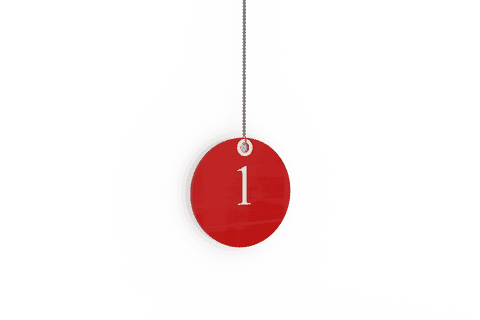 transparent red tag with number 1 - Download Free Stock Videos Pikwizard.com