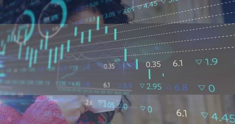 Professional Woman Analyzing Financial Data