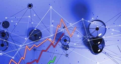 Abstract Graph with Nodes Illustrating Data Analysis and Growth - Download Free Stock Images Pikwizard.com