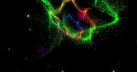 Dynamic Glowing Colorful Light Trails on Dark Background - Download Free Stock Images Pikwizard.com