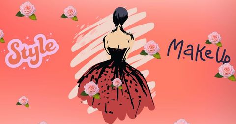 elegant fashion illustration with stylish script - Download Free Stock Images Pikwizard.com