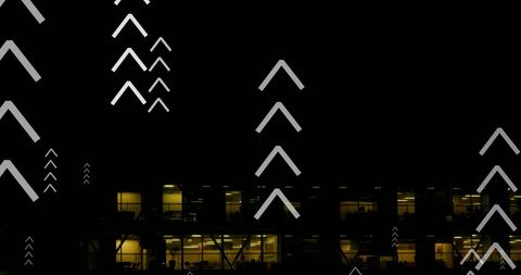 Upward arrows signifying growth