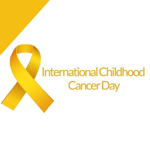 international childhood cancer day yellow ribbon - Download Free Stock Templates Pikwizard.com
