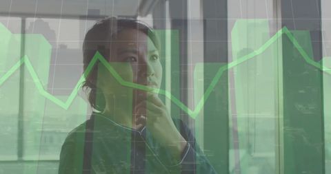 asian businesswoman analyzing financial graphs concept - Download Free Stock Images Pikwizard.com