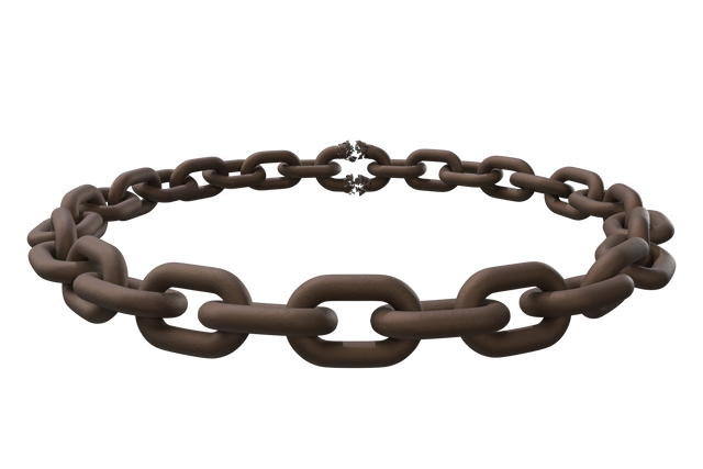 3D Model of Circular Brown Metal Chain on Transparent Background - Download Free Stock Videos Pikwizard.com