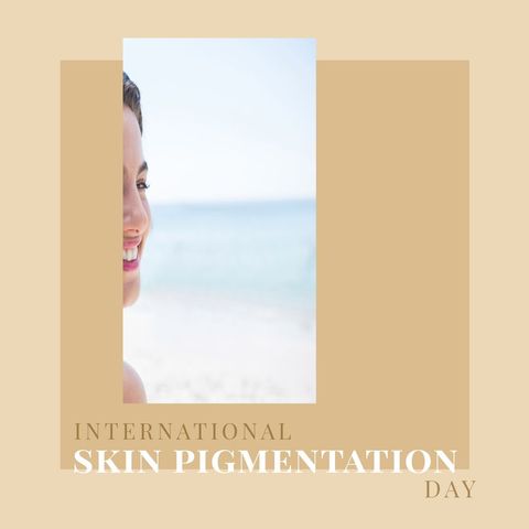 Celebrating Skin Pigmentation Awareness Day at Beach - Download Free Stock Templates Pikwizard.com