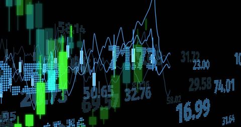 Abstract Financial Data Chart with Rising Graph Lines - Download Free Stock Images Pikwizard.com