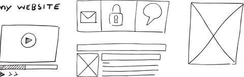 Digital Sketch of Website Design Template on Transparent Background - Download Free Stock Videos Pikwizard.com