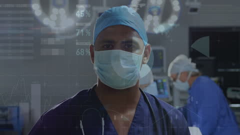 Diverse Surgeons Operating in Advanced Medical Environment