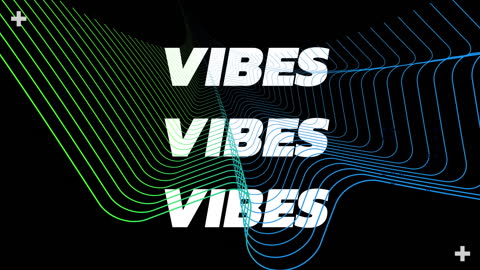 Vibes Text Design Over Digital Communication Lines