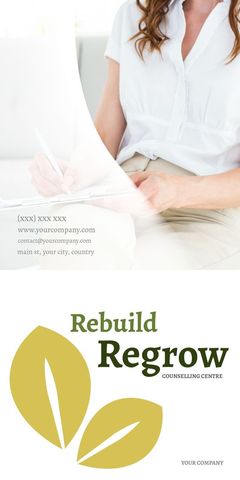 counseling center brochure with recovery theme - Download Free Stock Templates Pikwizard.com