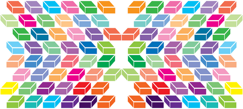 Multicolored Transparent Blocks in Geometric Pattern - Download Free Stock Videos Pikwizard.com