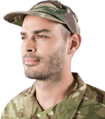 serious military man in camouflage outfit with transparent background - Download Free Stock Videos Pikwizard.com