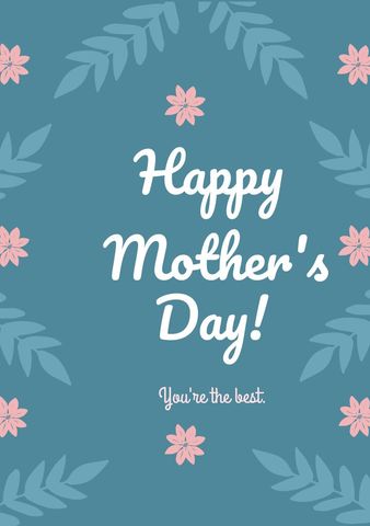 Floral Mother's Day Card with Stirring Message - Download Free Stock Templates Pikwizard.com