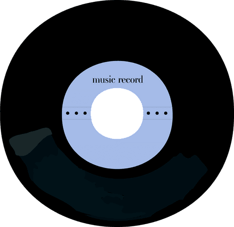 floating vinyl record image on transparent background - Download Free Stock Videos Pikwizard.com