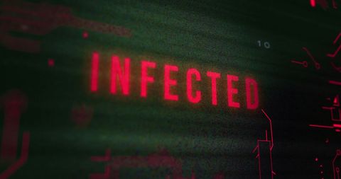 Digital Virus Alert on Circuit Board Theme - Download Free Stock Images Pikwizard.com