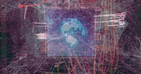 Futuristic Neural Network and Digital Cyberspace Concept