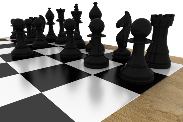 Glossy Transparent Black Chess Pieces on Wooden Chess Board - Download Free Stock Videos Pikwizard.com