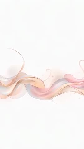 Looping Pastel Ribbon Motion Vertical Video Background Abstract Minimal Gradient Wave