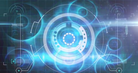 Digital Data Processing Interface with Futuristic Design - Download Free Stock Images Pikwizard.com