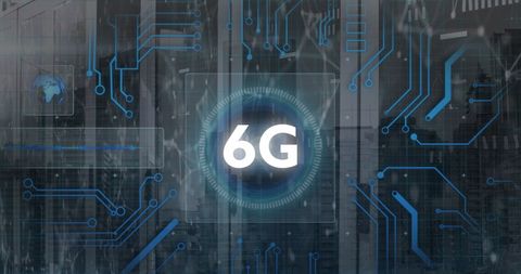 Futuristic 6G Technology and Data Processing Concepts - Download Free Stock Images Pikwizard.com
