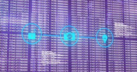 Digital Data Processing Concept with Binary Code Overlay - Download Free Stock Images Pikwizard.com