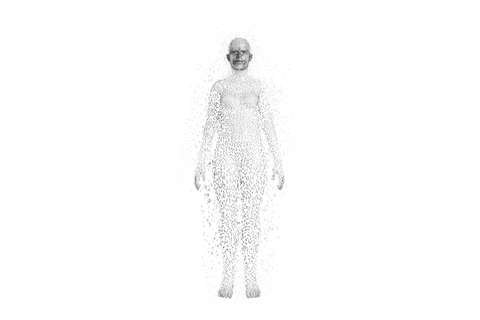 transparent pixelated 3d woman digital composite full-length - Download Free Stock Videos Pikwizard.com
