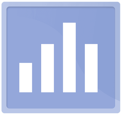 Transparent Blue Square with White Bar Chart for Business Data - Download Free Stock Videos Pikwizard.com