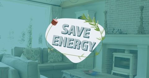 Save Energy Concept Highlighting Sustainable Living Indoors