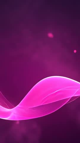 Magenta Ribbon Wave Pulsing and Shifting in Neon Futuristic Vertical Motion Loop