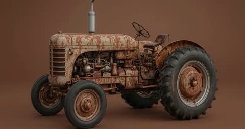 Desolate Swing Soars Over Rustic Farming Landscape, Grasslands, Autumn Breeze