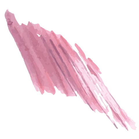 Abstract pink brushstroke on transparent background vector