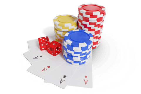 transparent casino tokens with playing cards and dice arrangement - Download Free Stock Videos Pikwizard.com