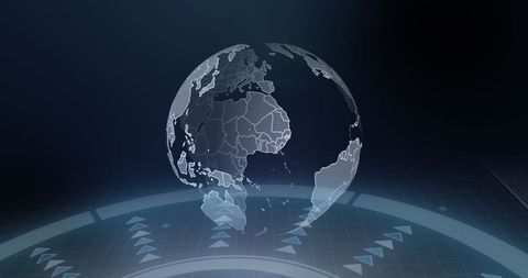 Digital World Map with Data Overlay for Secure Global Networks - Download Free Stock Images Pikwizard.com