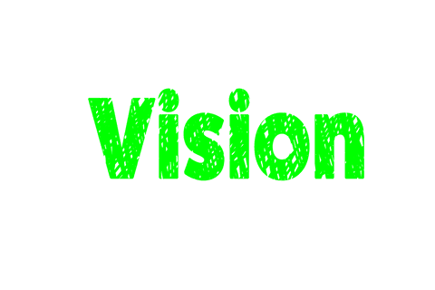 Bright Green Vision Text on Transparent Background for Digital Creativity - Download Free Stock Videos Pikwizard.com