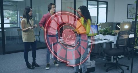 Innovative Tech Interface Inspiring Workplace Brainstorming