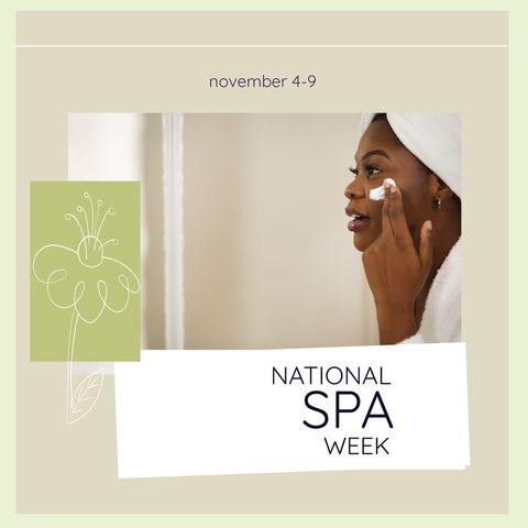 African American Woman Enjoying Spa Treatment during National Spa Week