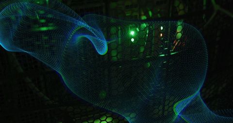 Digital Networking Wave Over Computer Servers - Download Free Stock Images Pikwizard.com