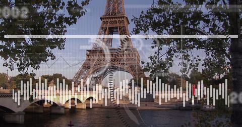 Global Data Analytics with Eiffel Tower Inspiration - Download Free Stock Images Pikwizard.com